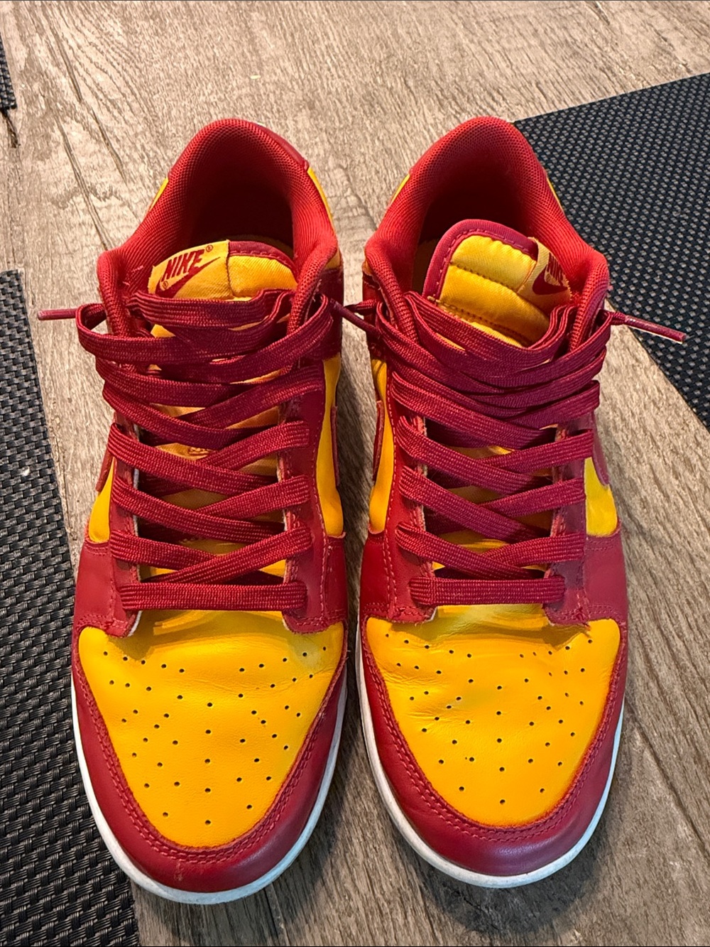 Nike Dunk Low “Midas Gold / Tough Red”, style DD1391-701 size 10